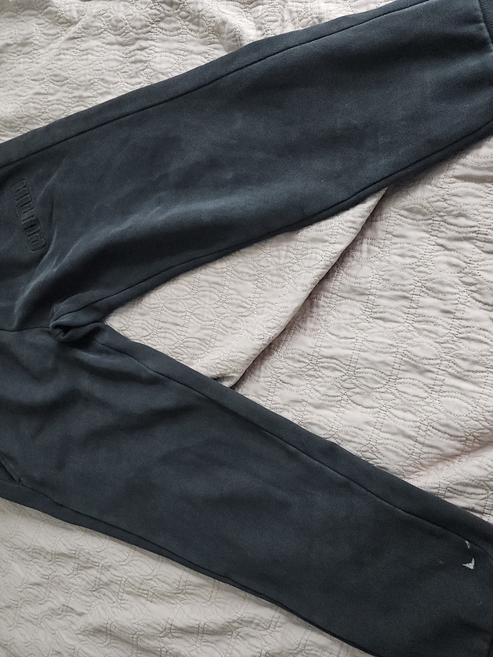 Boys Black Fleece Sweatpants